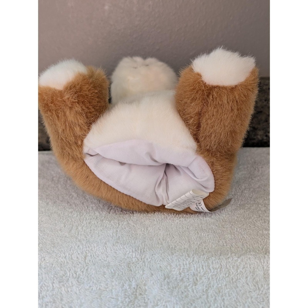 Vintage Ganz Playful Puppets Brown White Doodles Black Patch Eye Plush Rare 1997 - Picture 14 of 16